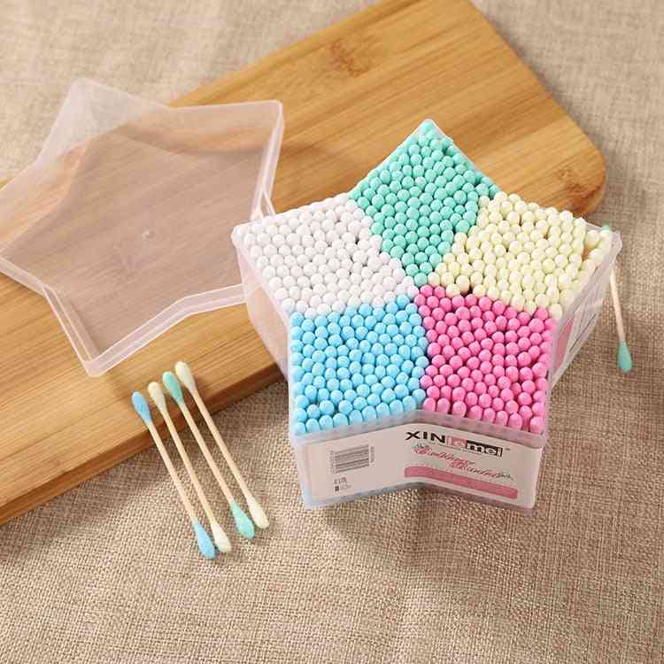 Baby Cotton Swab Stick Head Ear Buds Cleaning Tools
