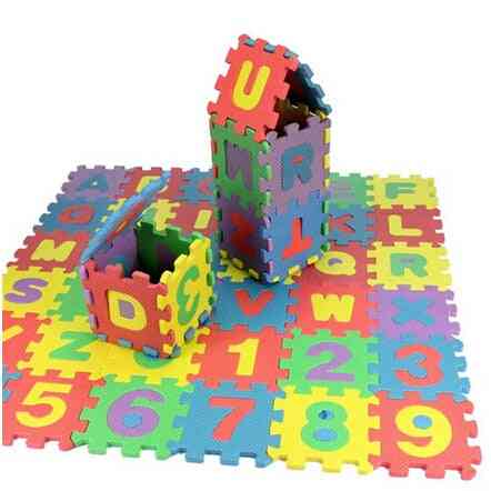Children Mini Eva Foam Alphabet Letters Numbers Floor Soft Baby Mat 3d Puzzle Kids Educational Toys 36 Pcs