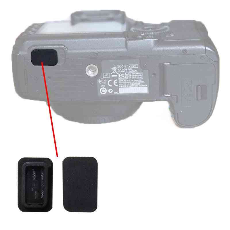 Usb Square Plug Bottom Accessory Interface Rubber For Canon