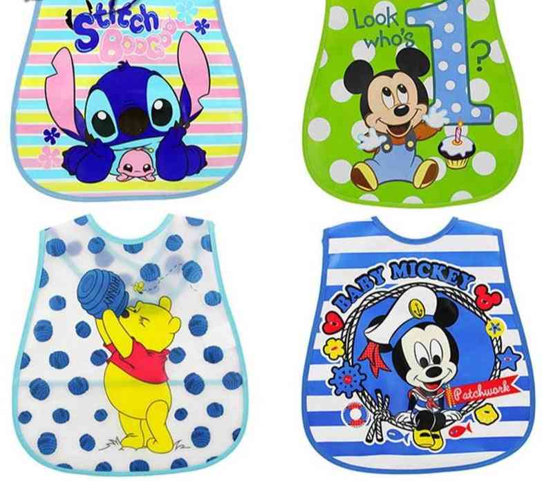 Disney Baby Bibs, Cute Cartoon Pattern Toddler Saliva Towel