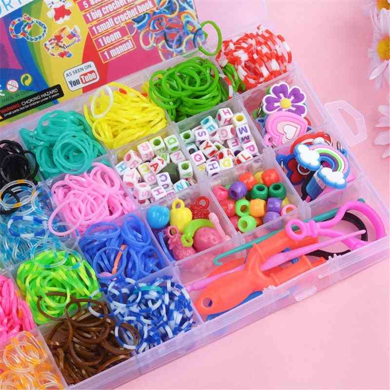 Rainbow Rubber Bands Set Kid Multi-functional For Girl