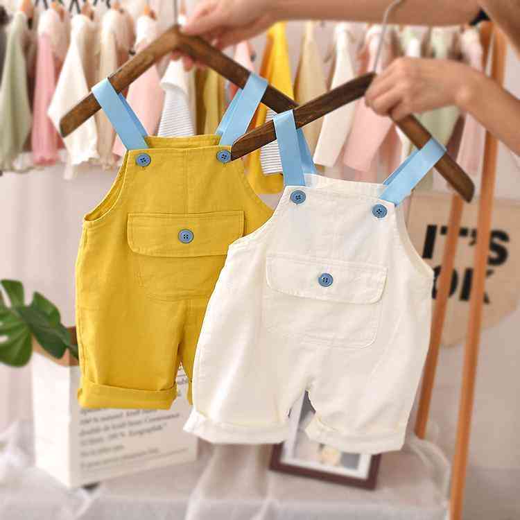 Summer Romper Solid One-pieces Sleeveless Casual Jumpsuit Toddler For Baby Kids