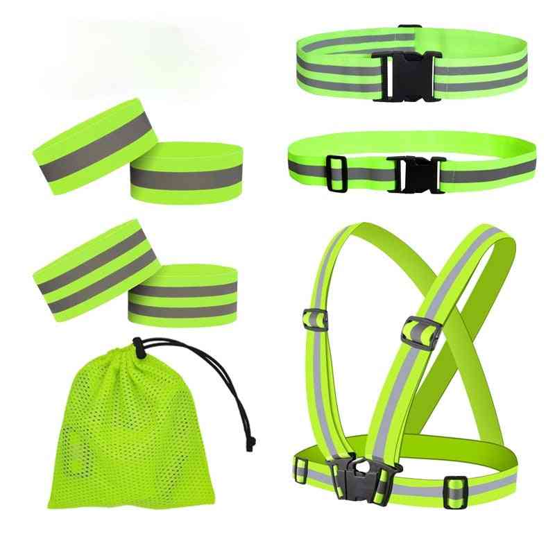 High-elasticity Reflective Elastic Band Arm Guard Waist Protection Suit