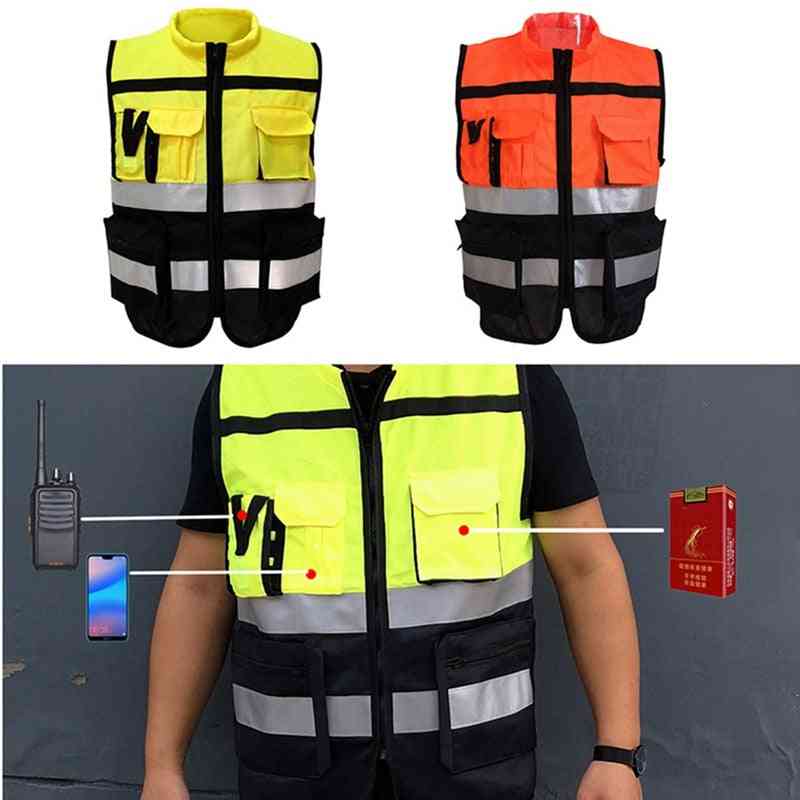 High Visibility Zipper Front Safety