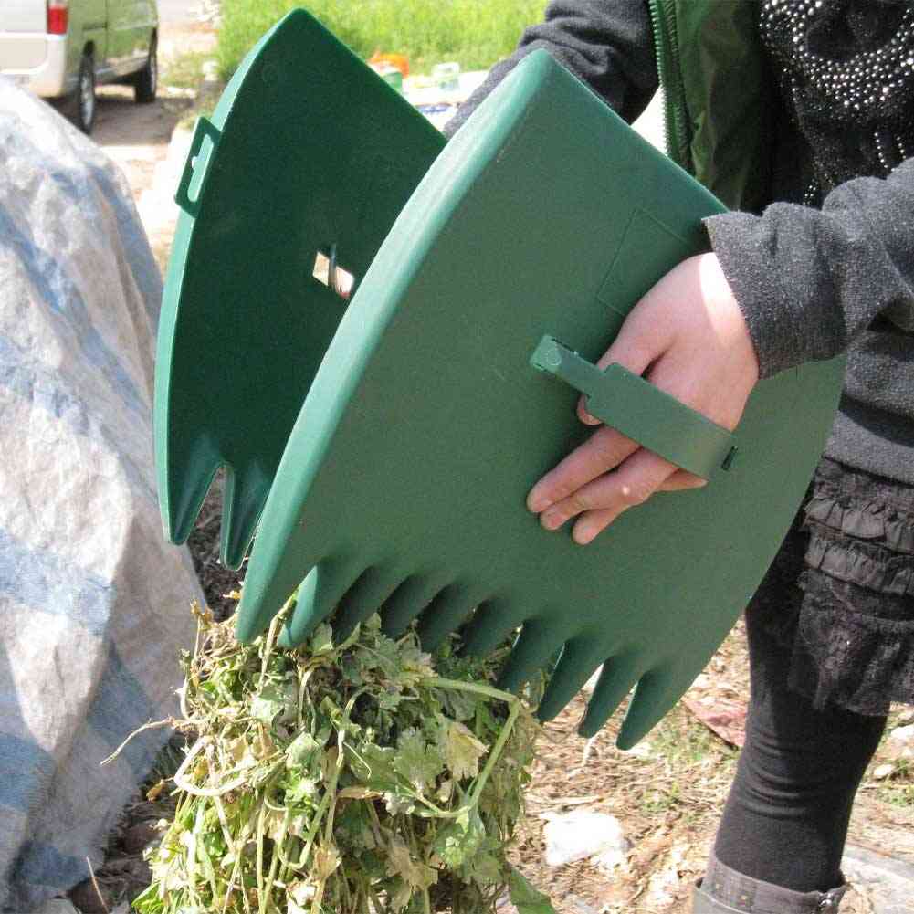 Garden Collector Lightweight Leaf Grabber Lawn Portable Debris Hand Rake Yard