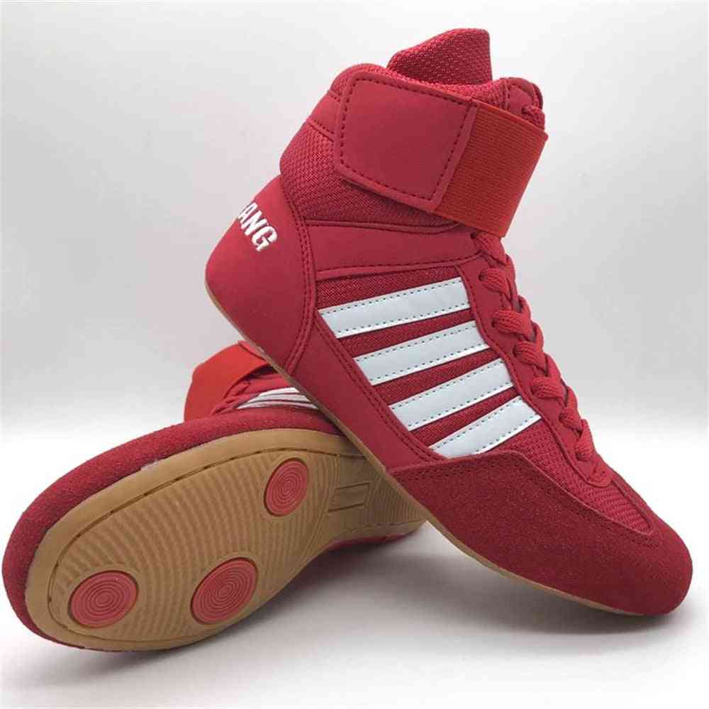 Men And Women Professional Wrestling Shoes. Boxing Rubber Shoes