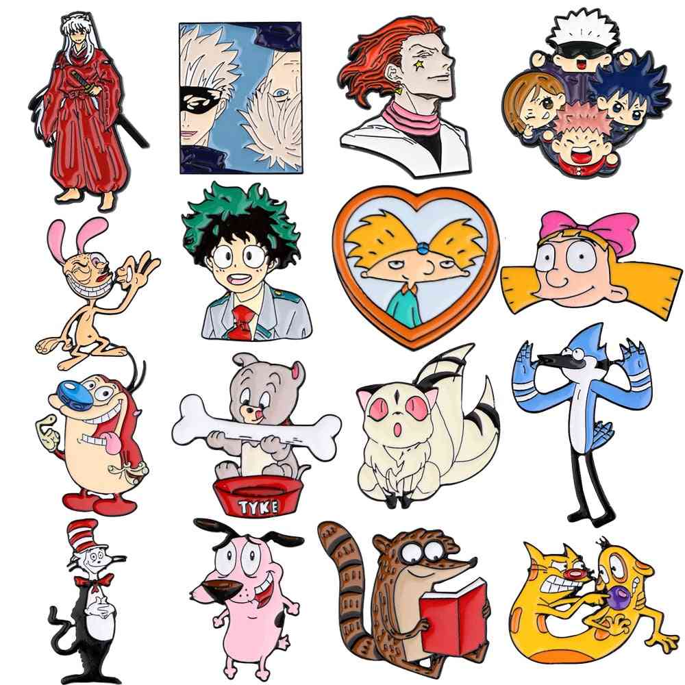 Anime samling søde emalje revers badge nåle
