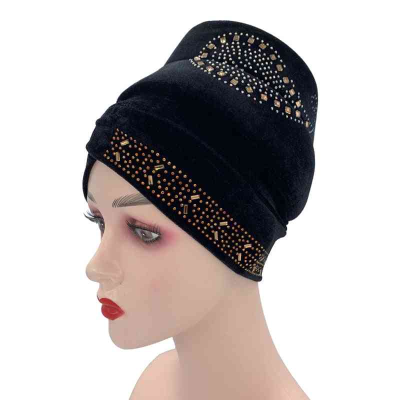 Velvet Diamonds Hijab Cap