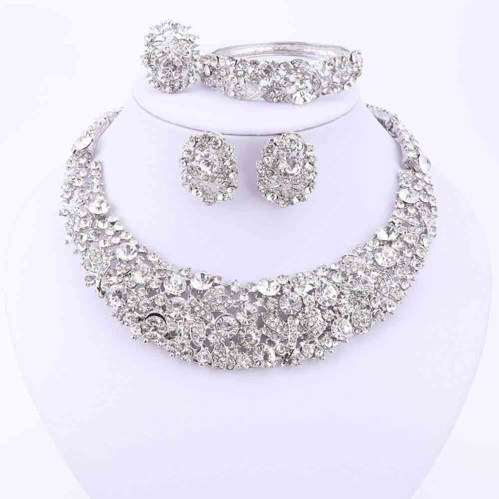Wedding Beads Crystal Necklace  Jewelry Sets