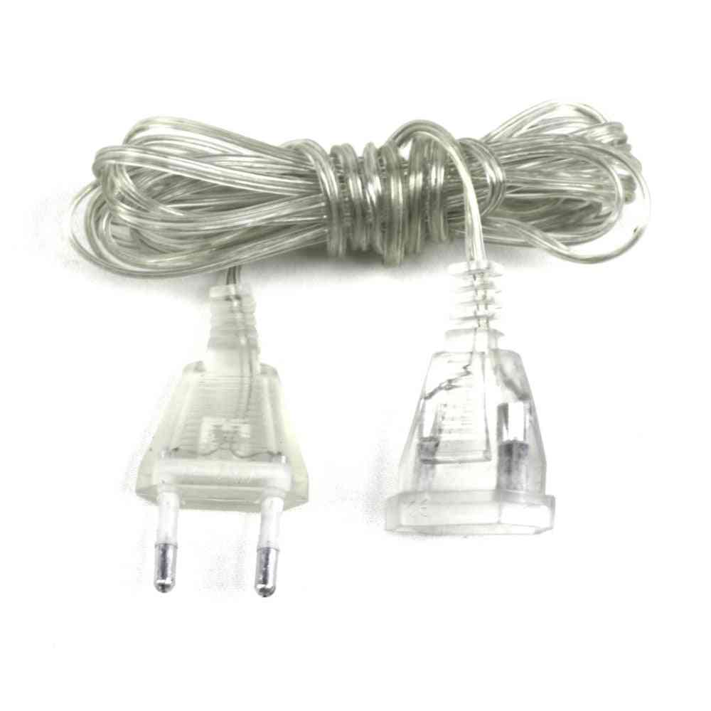 Transparent Power Extension Cord Switch Cable