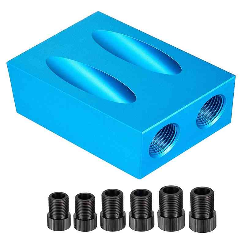 15 Degree Angle, Drill Guide Woodworking, Oblique Hole Set