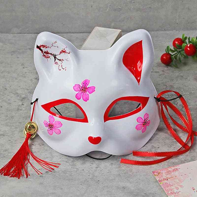 Fox  Half Face Cat Mask