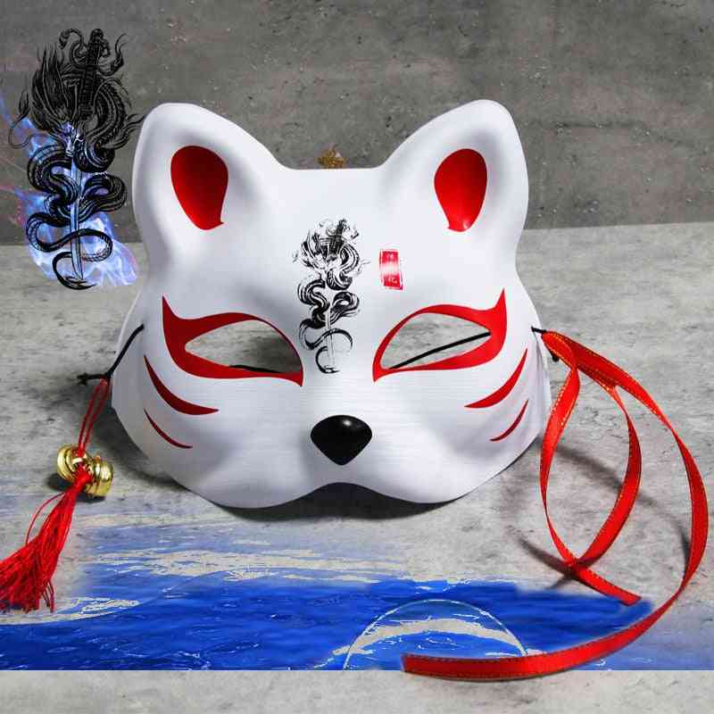 Fox  Half Face Cat Mask