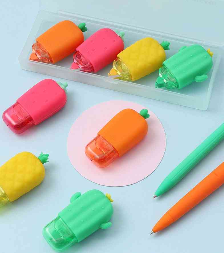 Carrot Fruit Vegetable Plastic Correction Tape - Stationery  For Office School