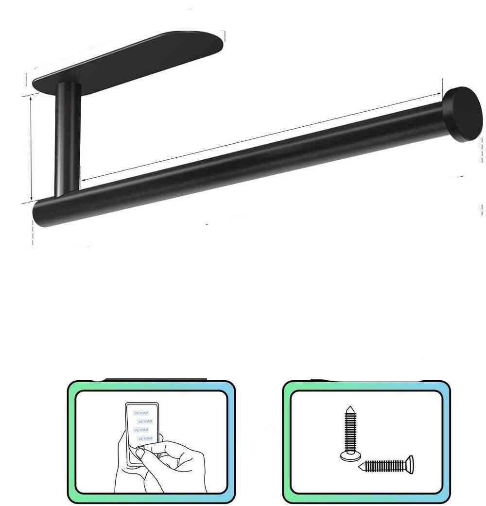 Adhesive Paper Towel Under Cabinet Wall Mount Holder
