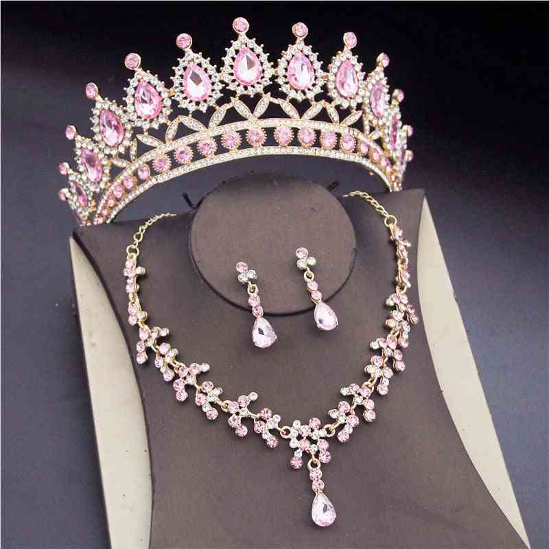 Gorgeous Crystal Bridal Jewelry Sets - Earrings, Necklaces Set For Women Wedding