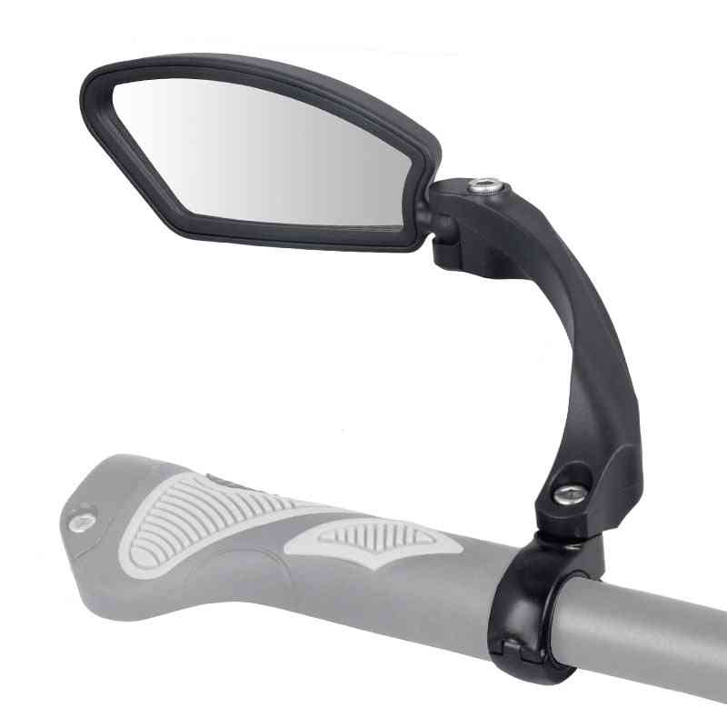 Stainless Steel Lens- Bicycle Rear View Mirror, Clear Wide, Range Back Reflector