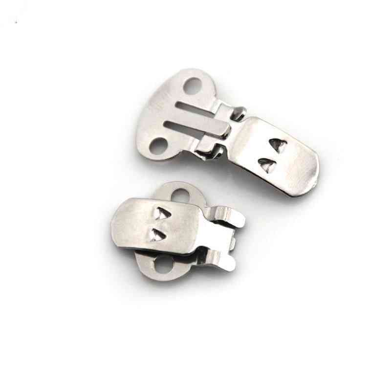 Silver Color Blank Stainless Steel Flower Shoes Clips - Buckles For Shoes Accessories