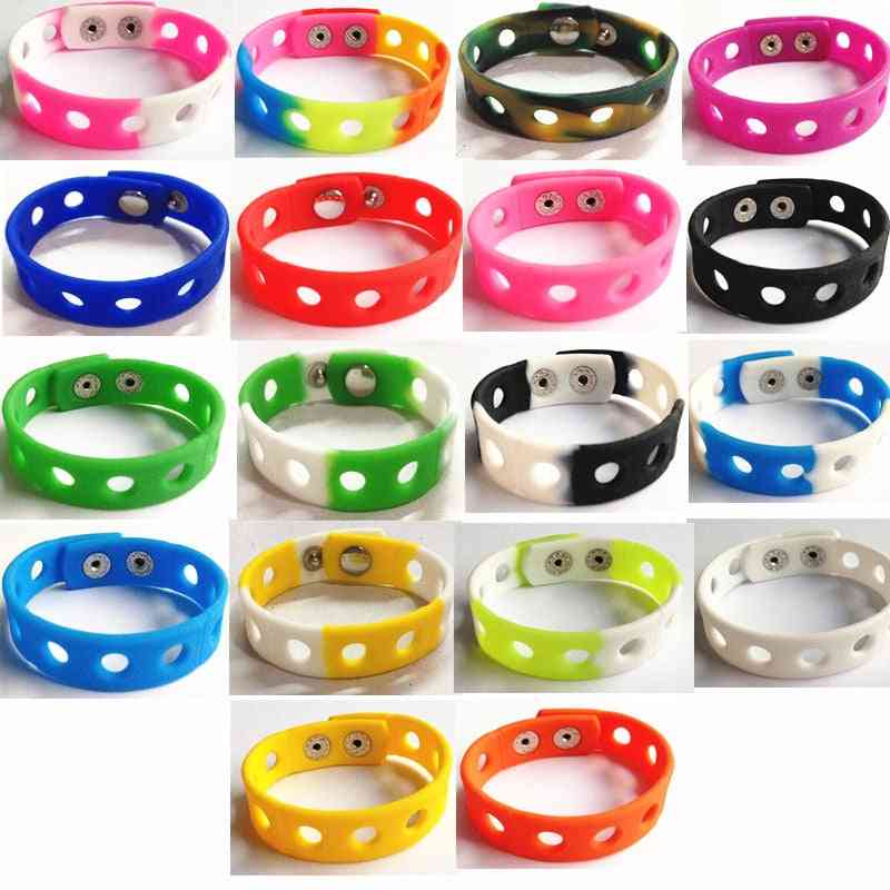 Soft Silicone Wristbands Bracelets - Fashion Decoration Sports Style For Or Kids