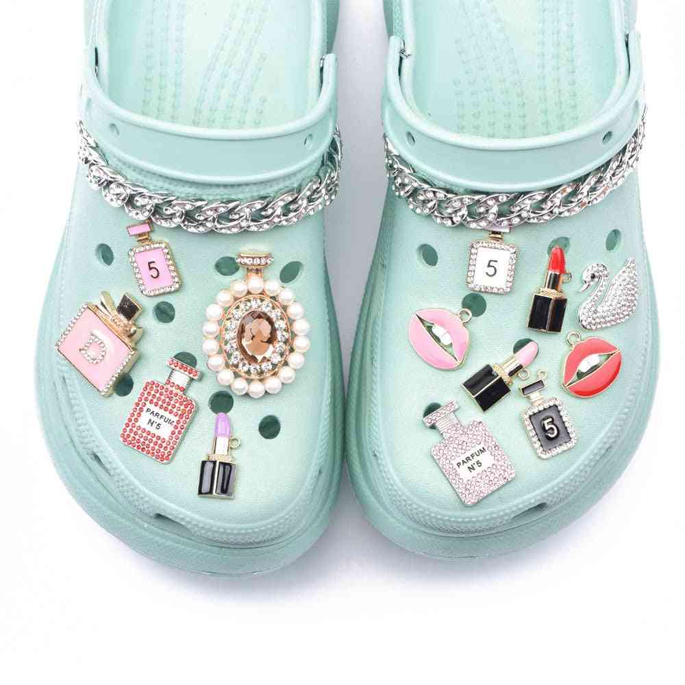 Metal Charms, Designer Perfume, Croc Charms Shoe Accessories - Shoe Button Decoration