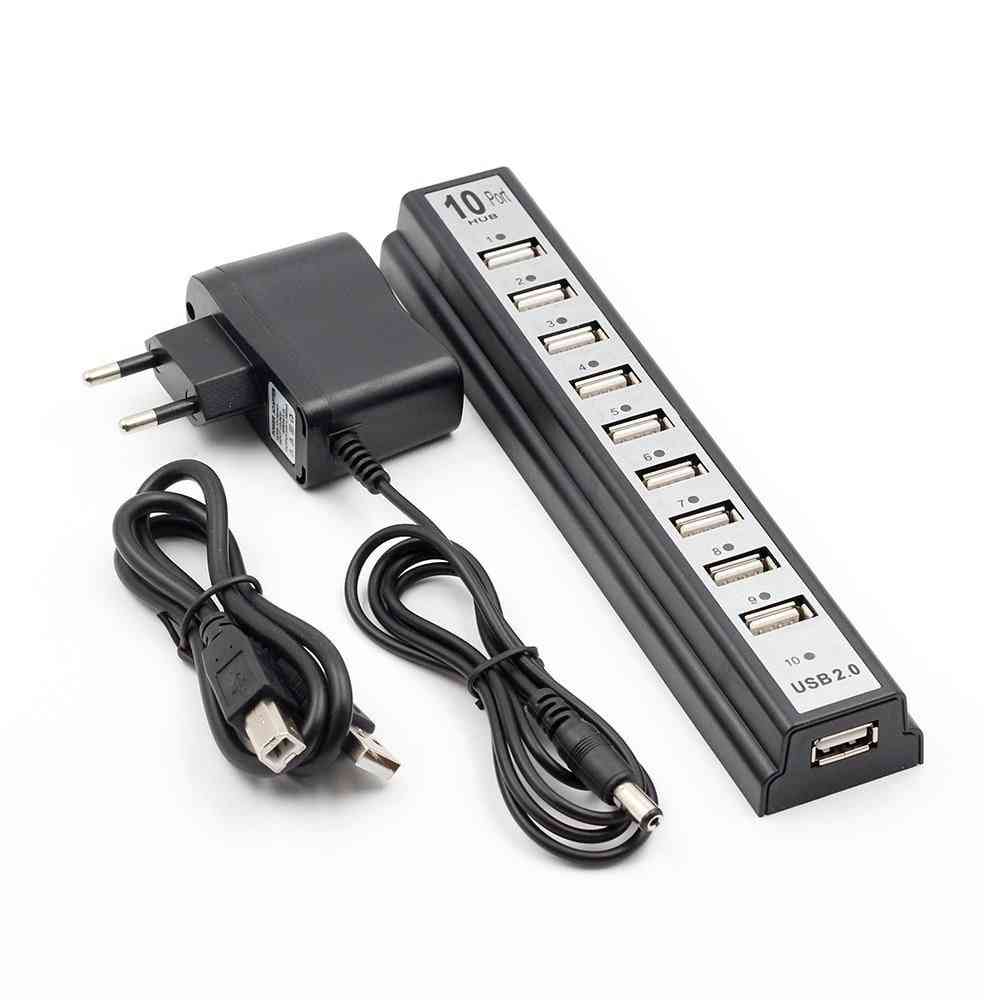 Usb 2.0 Hubs With Ac Power Computer Peripherals Supply Adapter