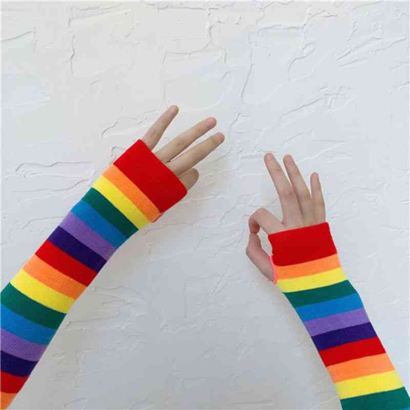 Harajuku albuelængde fingerløse armærmer handsker