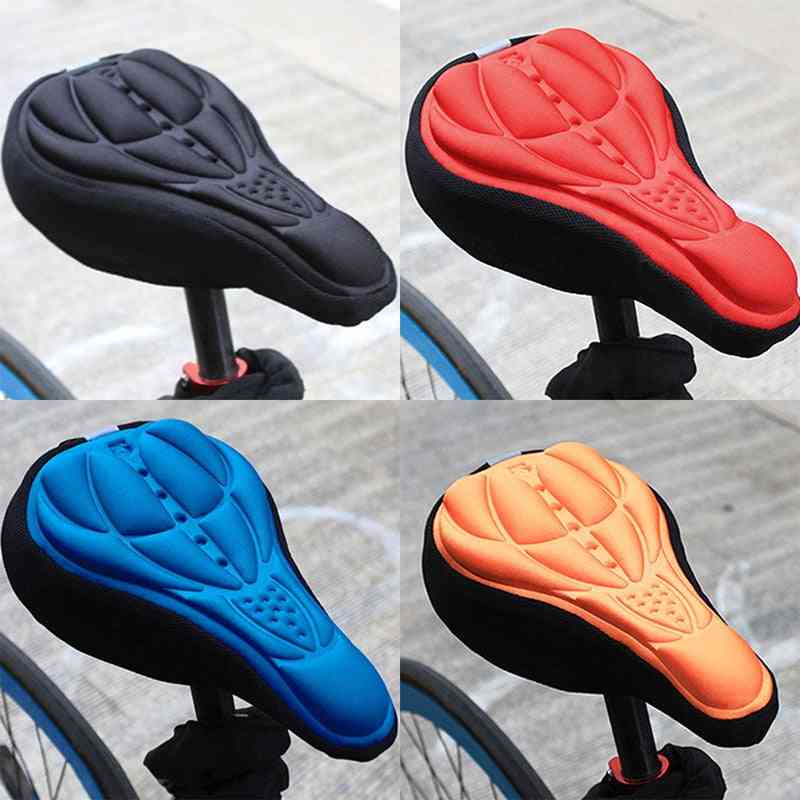 3d- Bicycle Ultra Soft, Saddle Silicone, Gel Pad Sponge, Cushion Seat Cover