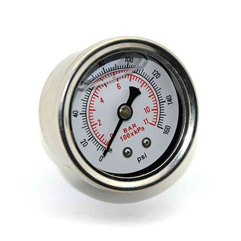 Fuel Pressure Gauge- Liquid 0-160 Psi, Oil Press Gauge