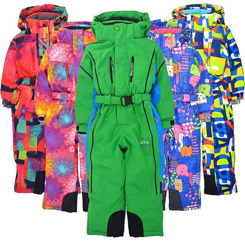 Children's Winter Outdoor Jumpsuit Ski Suit Coat