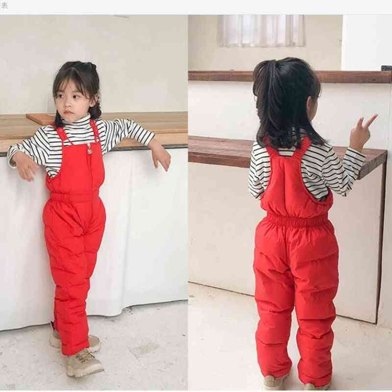 Winter Warm- Cotton Filling, Overalls Ski Jumpsuit, Thick Pants For &