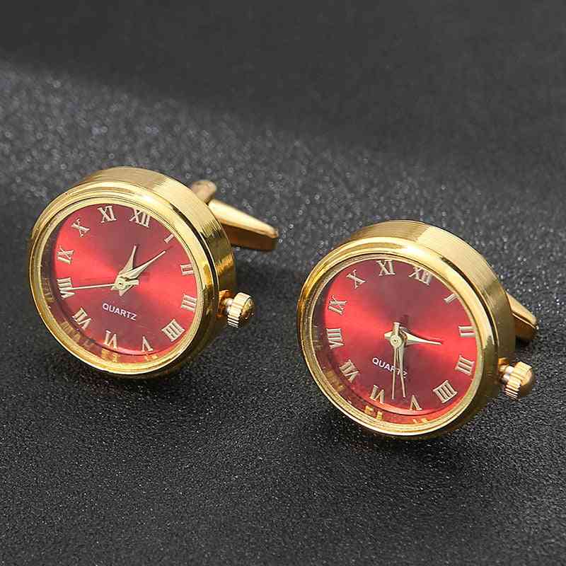 Men's Luxury Watches Cufflinks - Classic French Business Shirt Accessories