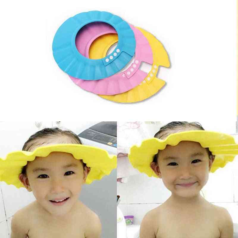 Baby Safe Shower Caps - Adjustable Waterproof Protect Ear Eye Hats