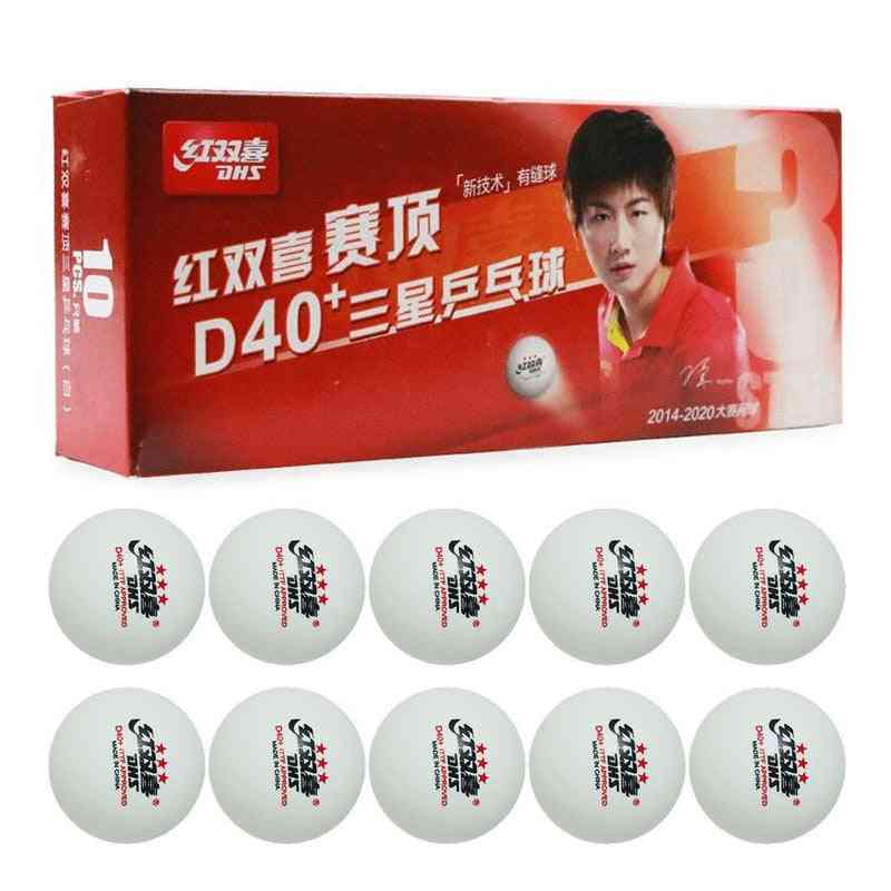 10pcs/bag D40+ 3 Star Table Tennis Balls