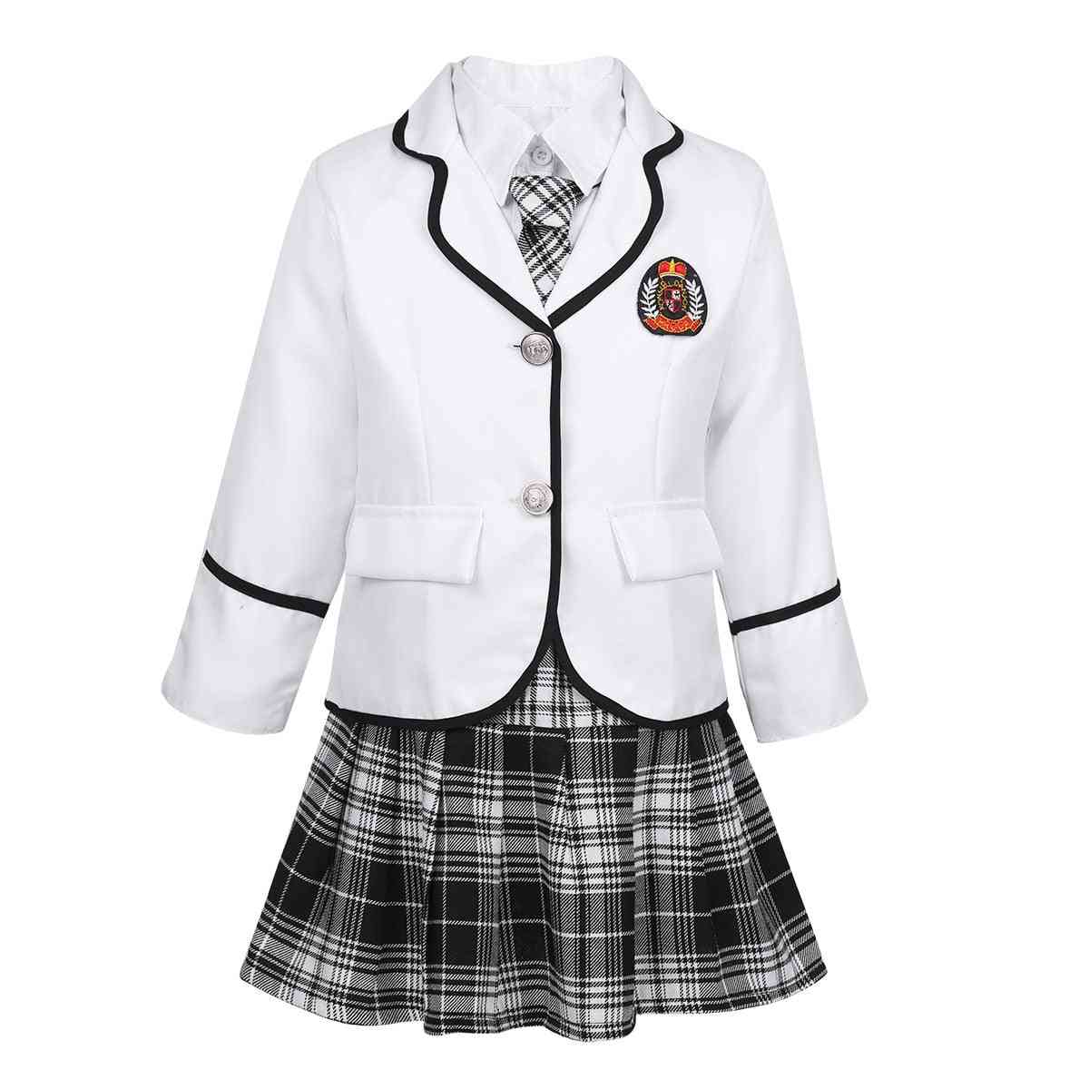 Lapsen lasten brittiläinen koulupuku opiskelijalle - japanilainen anime-puku