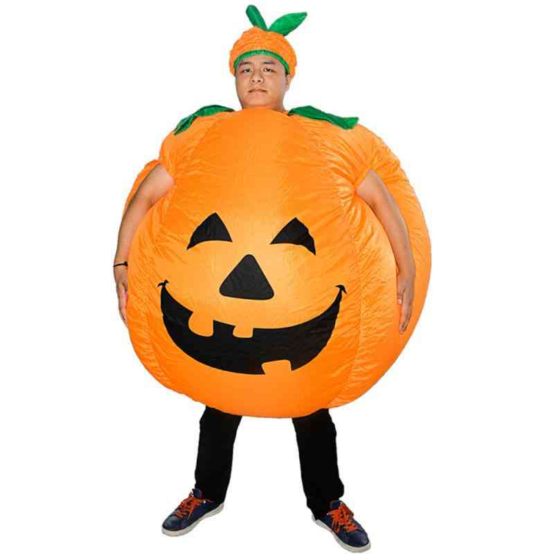 Adult Inflatable Pumpkin Costume By Air Wear Bodysuit