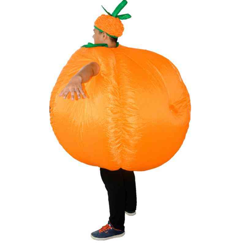Adult Inflatable Pumpkin Costume By Air Wear Bodysuit