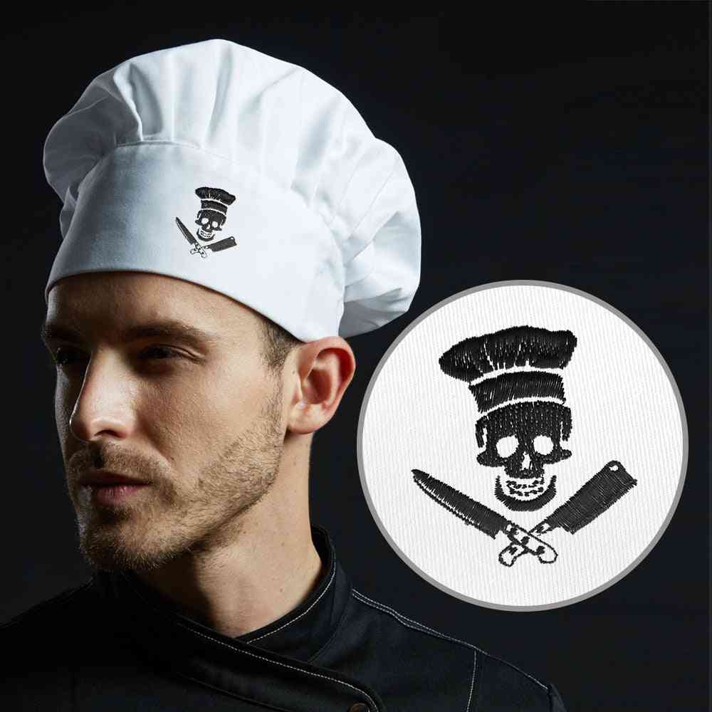 Chef Hats, Embroidery Adjustable Kitchen Cooking Hat
