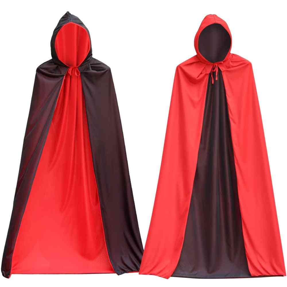 Halloween Vampire Cloak Cape Stand-up Collar For Kids
