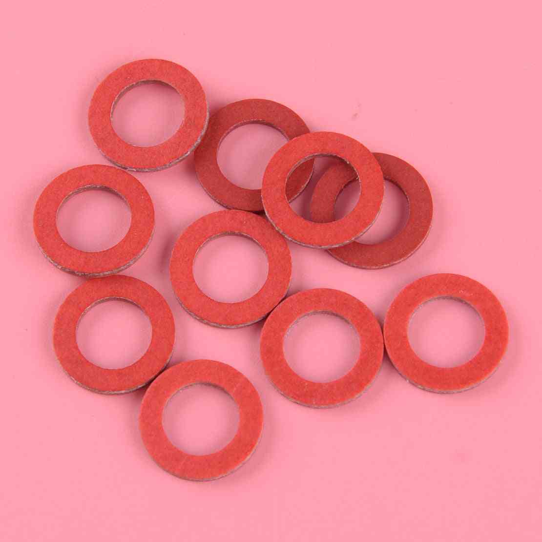 Plastic Lower Unit Oil Drain Screw - Gasket Red Fit For Yamaha