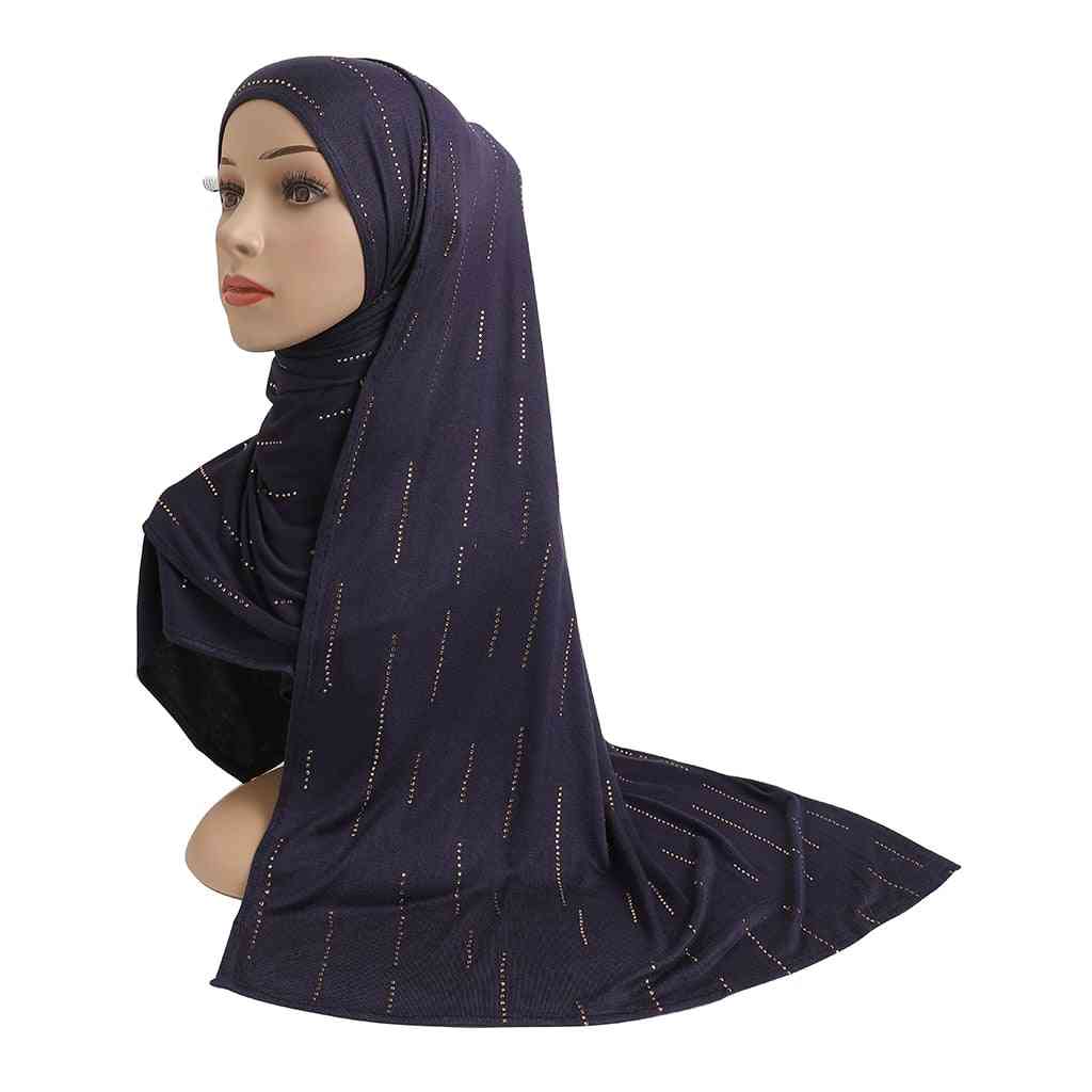 Wear Arabic Rectangular Headwrap Shawl For Women