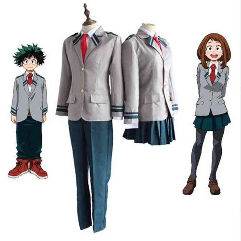 Hero Academia Asui Tsuyu Yaoyorozu Momo School Uniform Suit