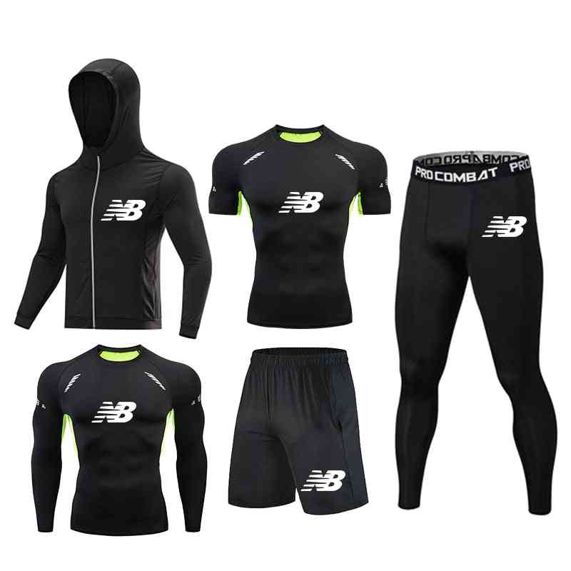 Winter And Autumn Drying Compression Sports Suit Set For Adults - Men