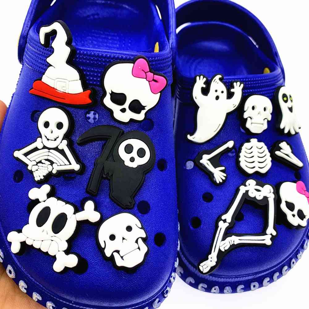 Skull Series Shoes Charms For Croc Accessories
