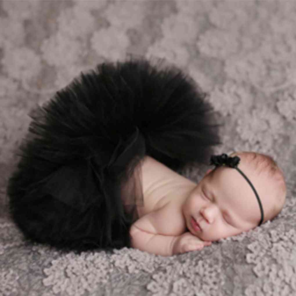 Newborn Photography Props Cute Princess  Outfit With Flower Headband