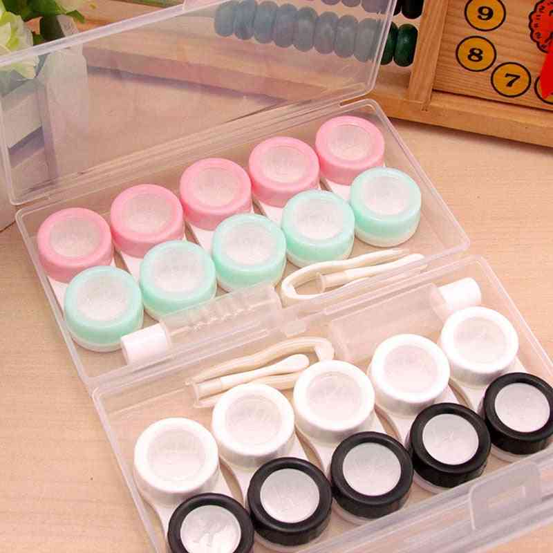 Women Travel Contact Eye Lenses Storage Container Protector Accessorie