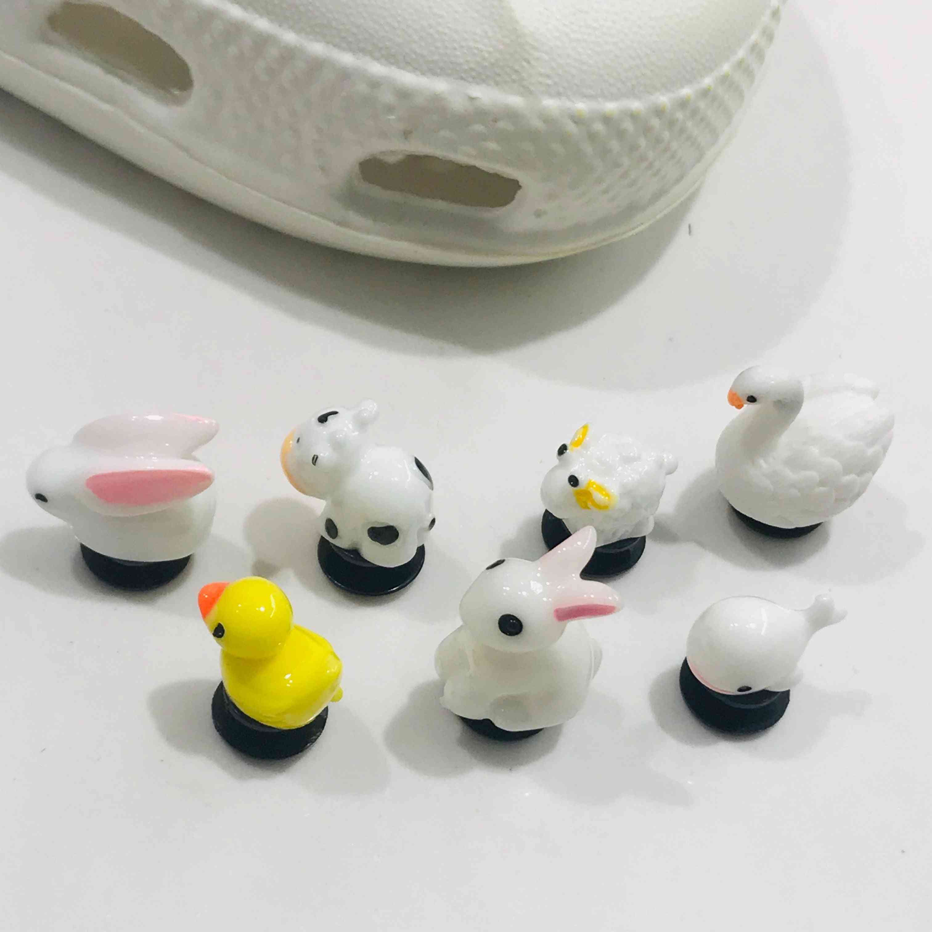 Cartoon Animals Rabbit Duck  3d Shoe Accessories