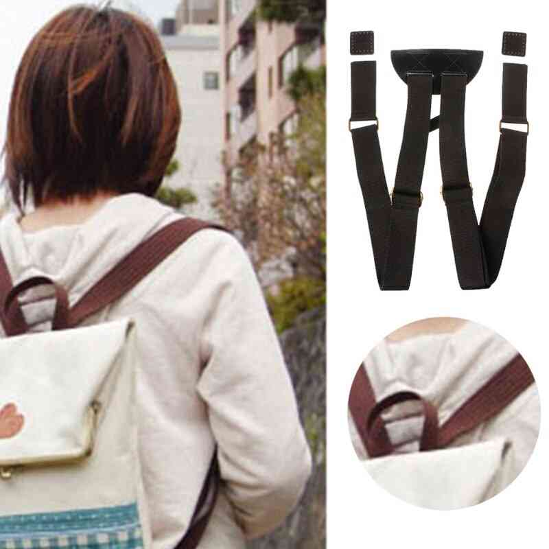 Adjustable Backpack Strap, Rucksack School Book Bag Leather Belt Accessories