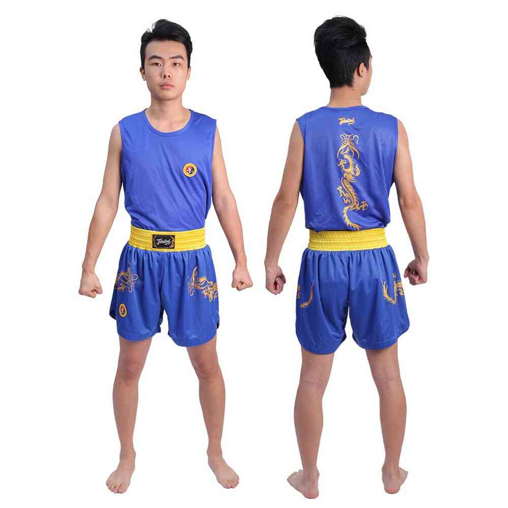 Mma Sparring Workout Kick Boxing Thai Shorts+ T Shirts