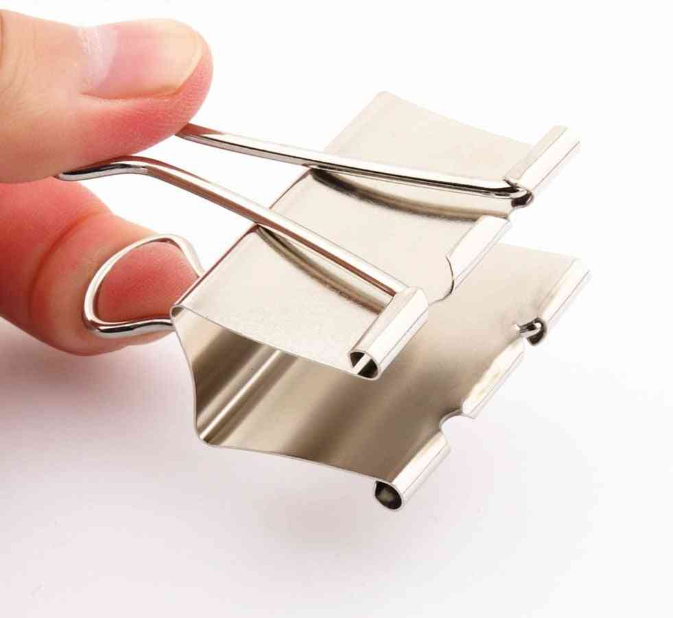 Platinum Metal Clamp Paper Binder Clips