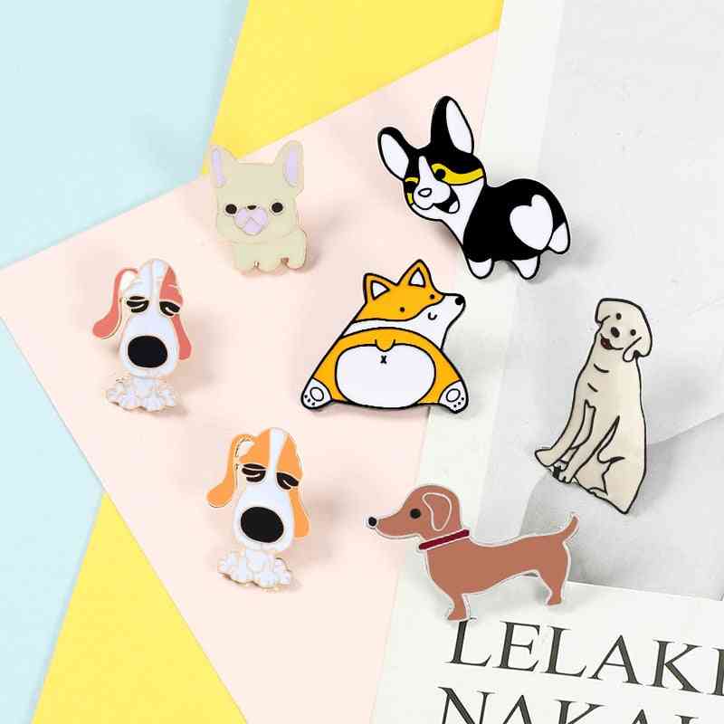 Cartoon Dog Collection Pins Brooch